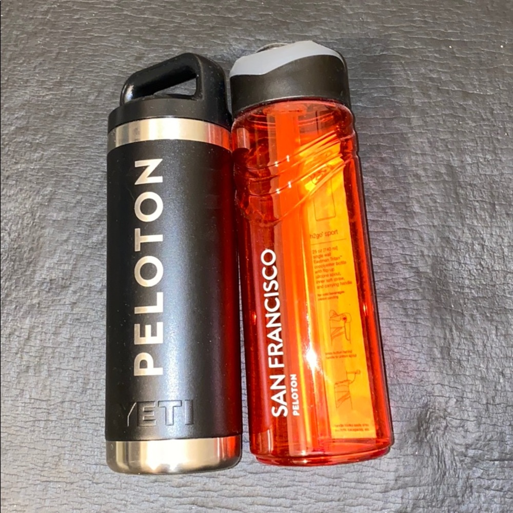 YETI/ PELOTON 25oz bottle and PELOTON 25oz bottle